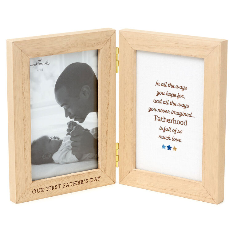 Our First Father's Day Two-Sided Picture Frame, 4x6